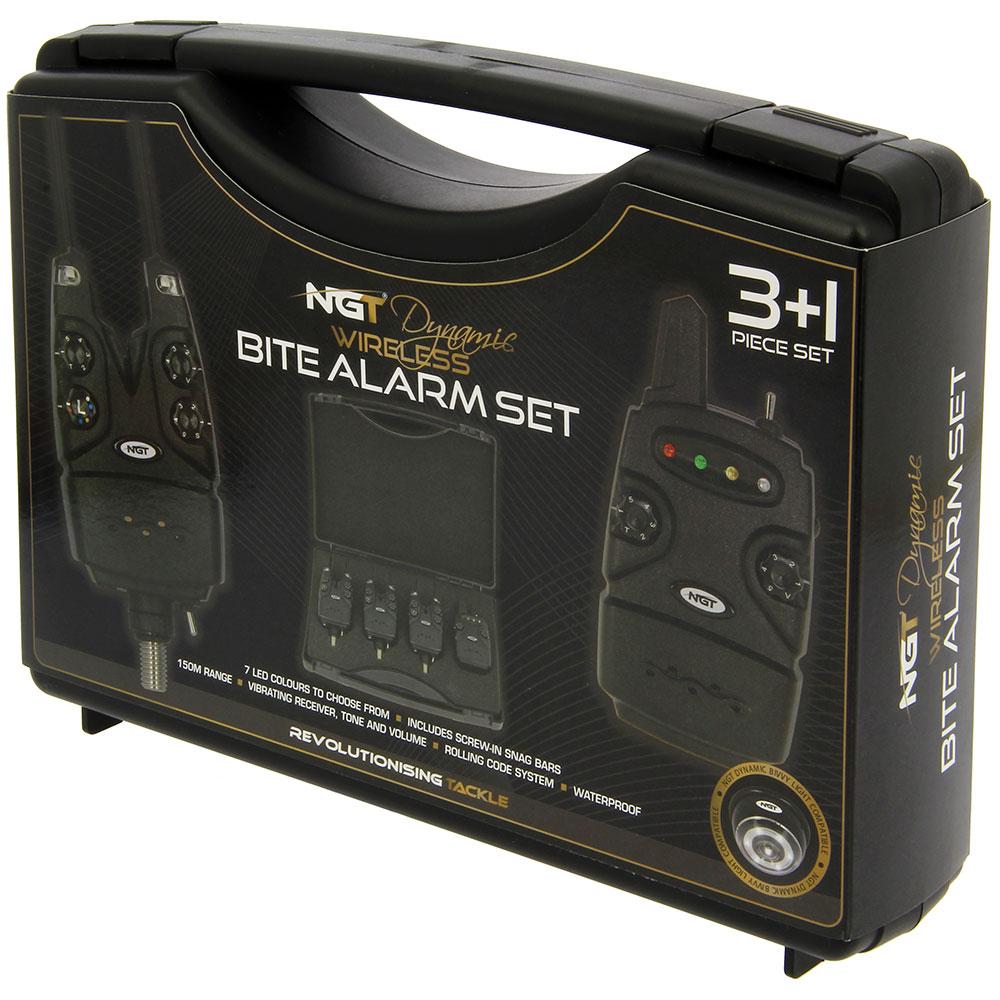 Parkfield Angling Centre NGT Dynamic Bite Alarms 3 Rod Set  - Parkfield Angling Centre