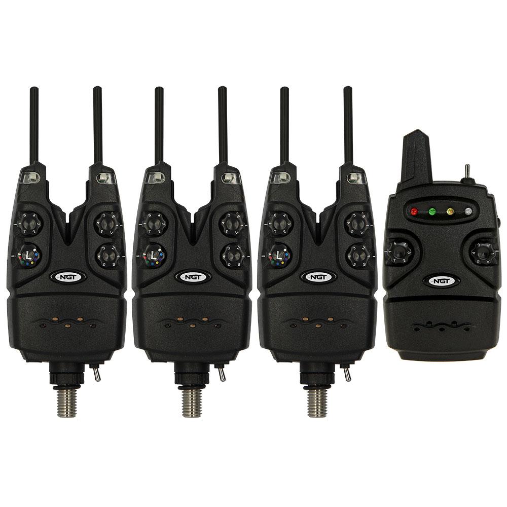 Parkfield Angling Centre NGT Dynamic Bite Alarms 3 Rod Set  - Parkfield Angling Centre