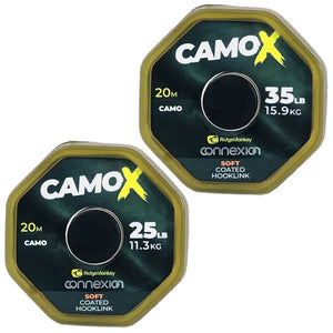RIDGEMONKEY RIDGEMONKEY Connexion CamoX Coated Hooklink  - Parkfield Angling Centre