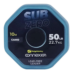 RIDGEMONKEY RIDGEMONKEY Connexion SubZero Lead Free Leader 50lb  - Parkfield Angling Centre